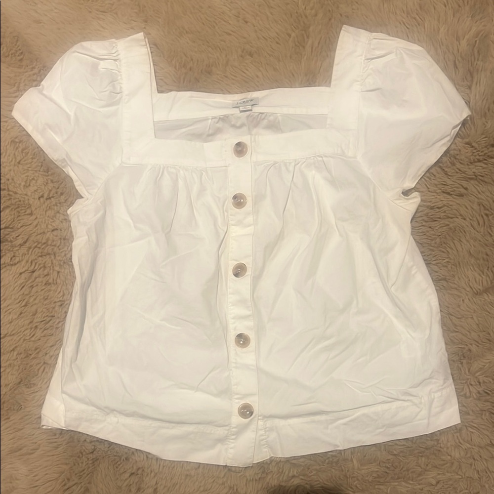 J. Crew White Blouse